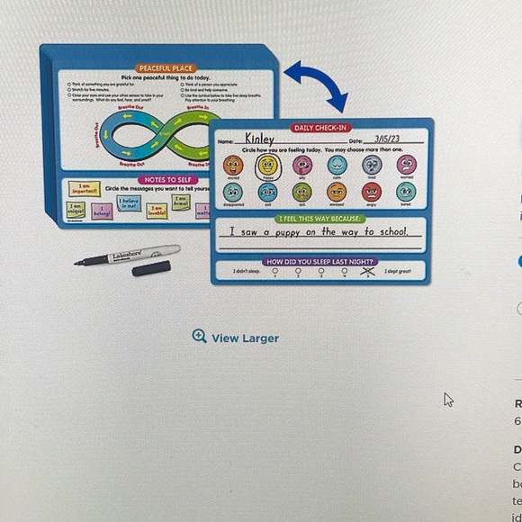 15 Brand New Daily Check In Wipe Boards - Picture 3 of 3